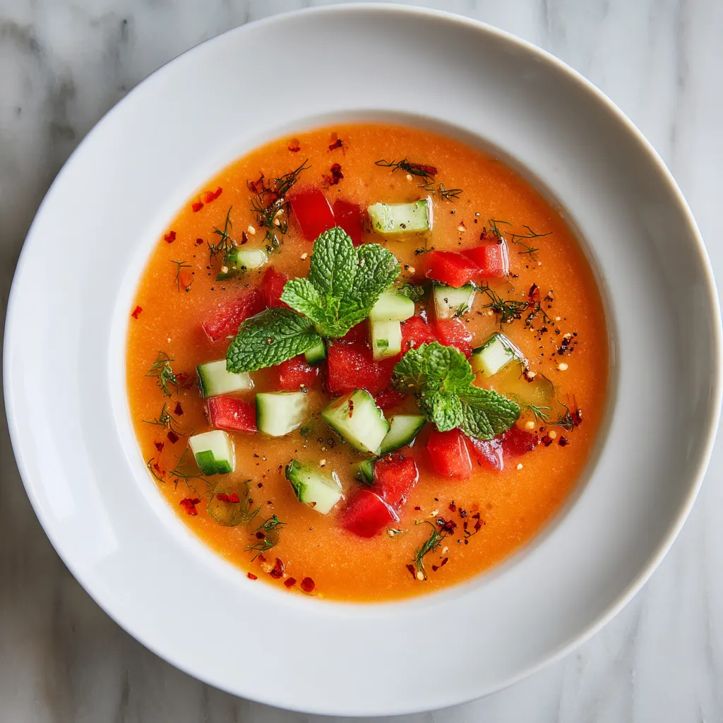 Una ensalada de primavera con espárragos y tomates.