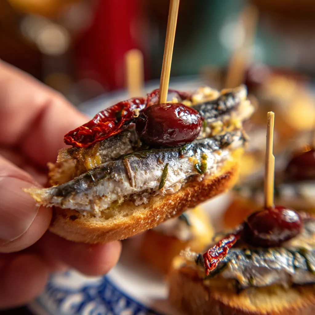 Marinated Anchovy Pintxos.