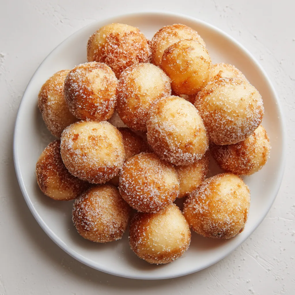 Plate of sweet anise dough balls.