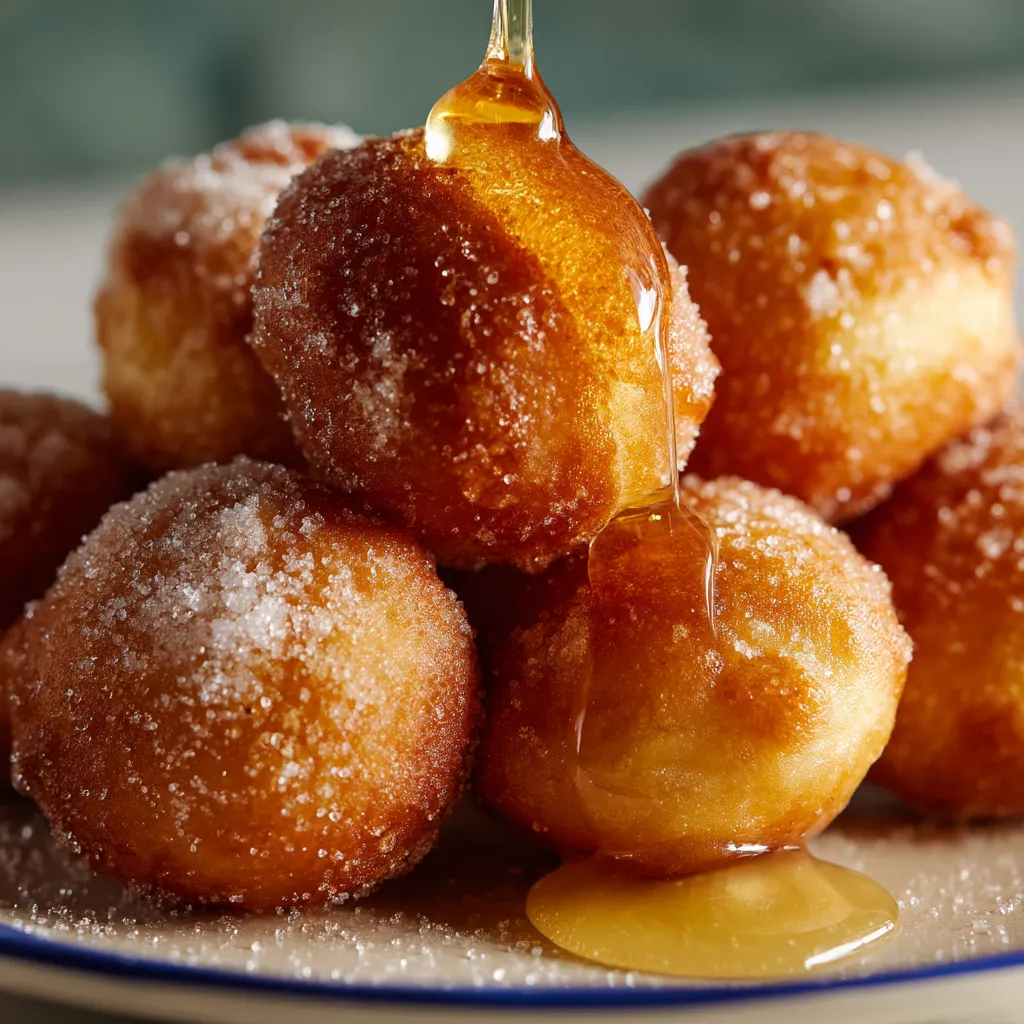 Buñuelos con miel.