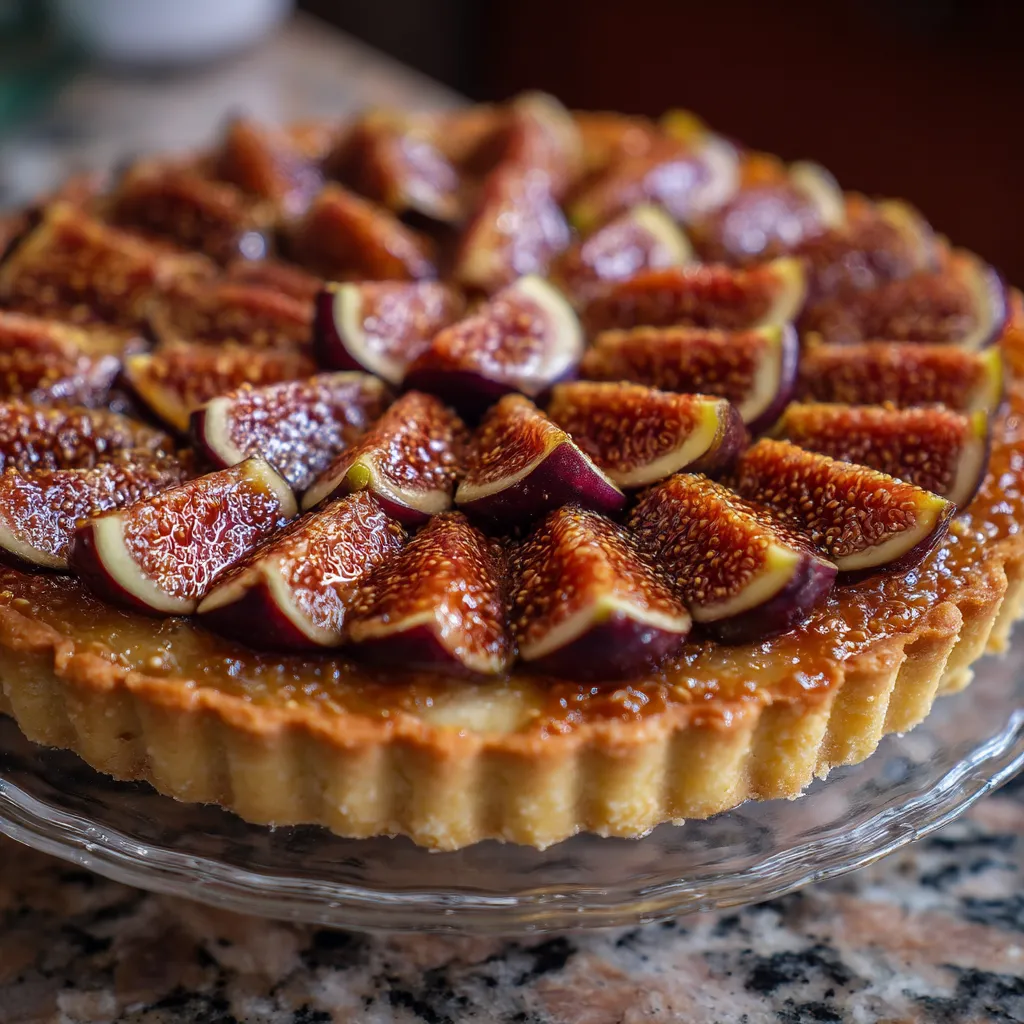 Tarta de figa y almendras frescas.