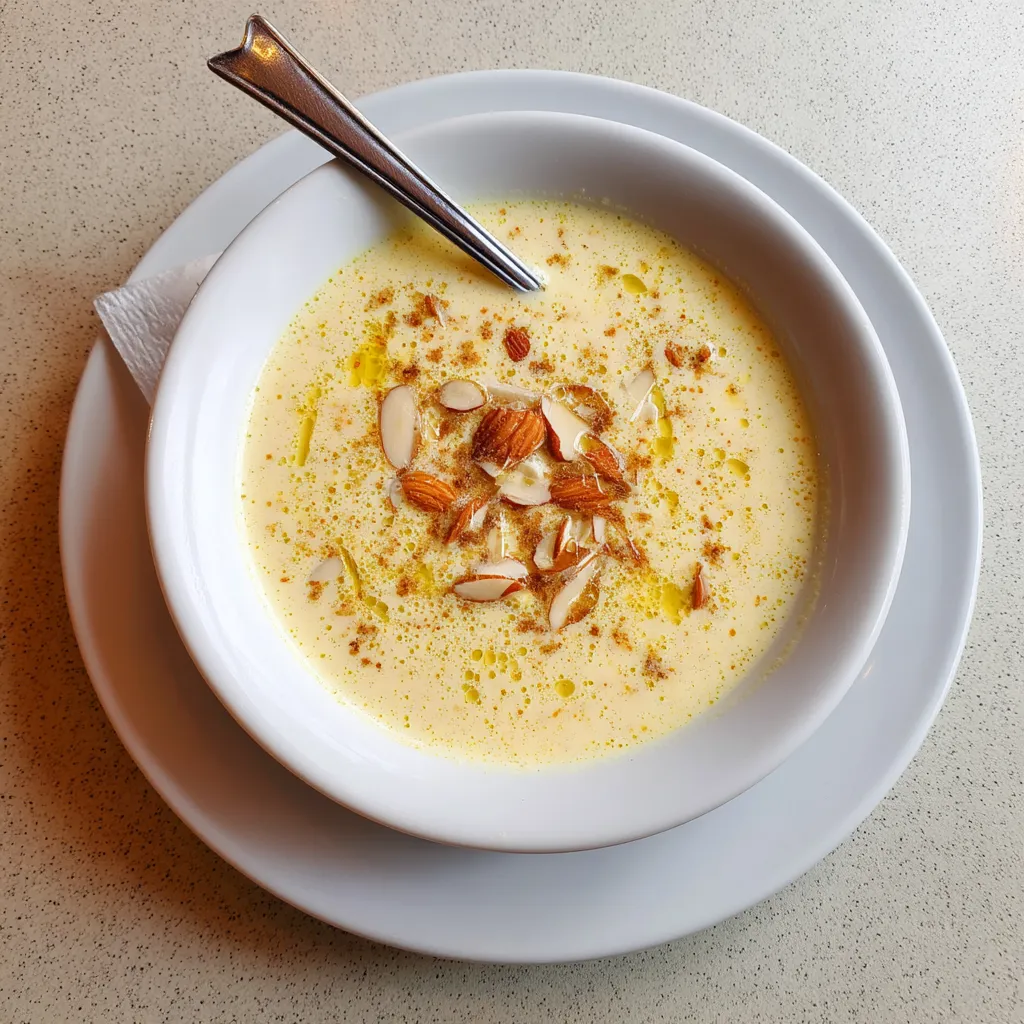 Ajoblanco con almendras y perejil.