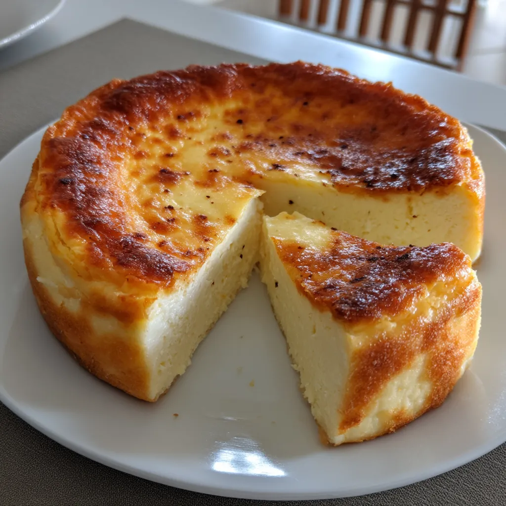 Sopa castellana con trozos de queso.