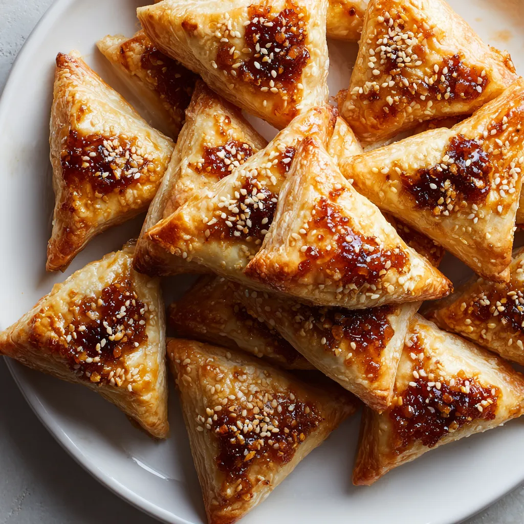 Manchego cheese and fig jam bites.