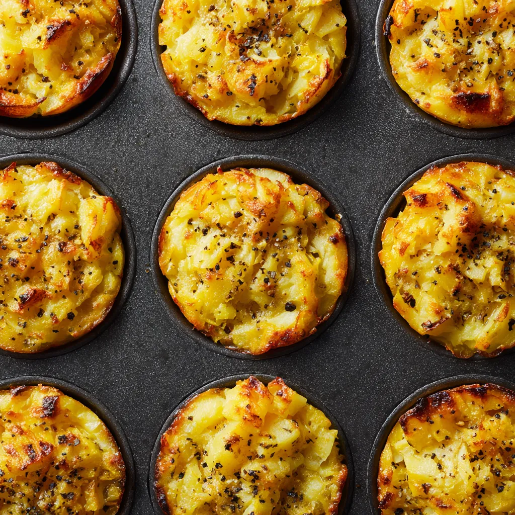Tortilla de patatas muffin cups.