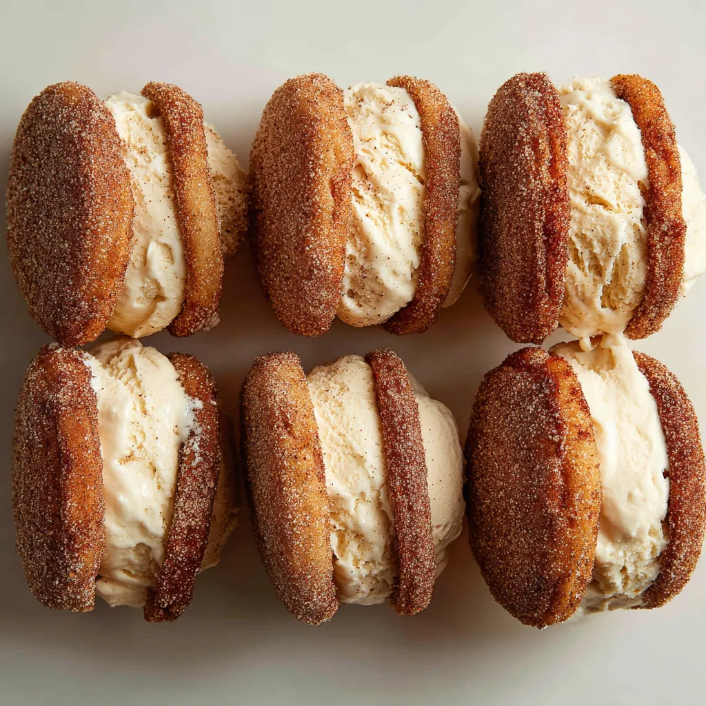 Churro ice cream sandwiches.
