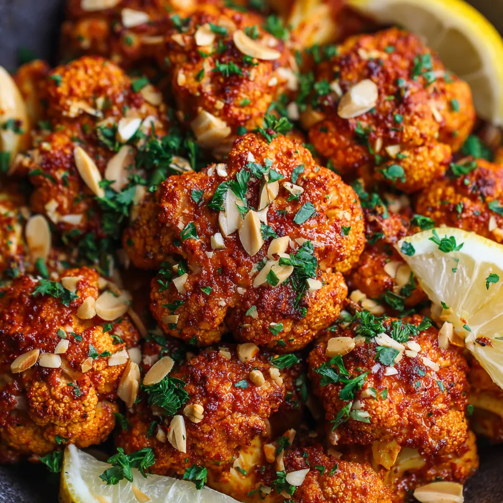 Romesco Cauliflower Wings.
