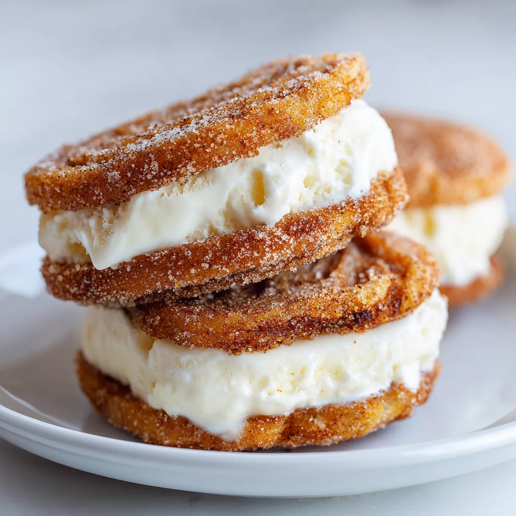 Churro-lime ice cream sandwiches.