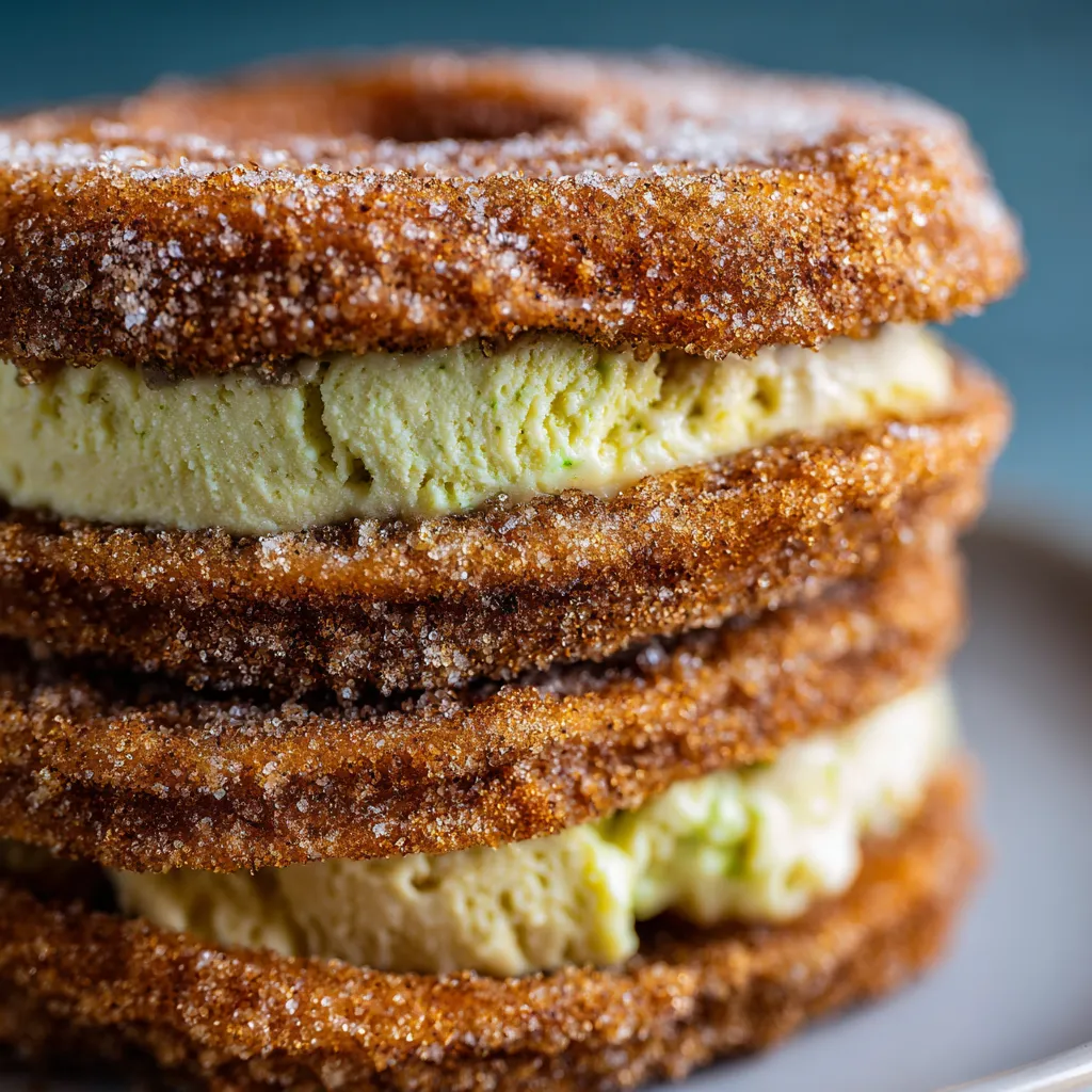 Churro-Lime Ice Cream Sandwiches.