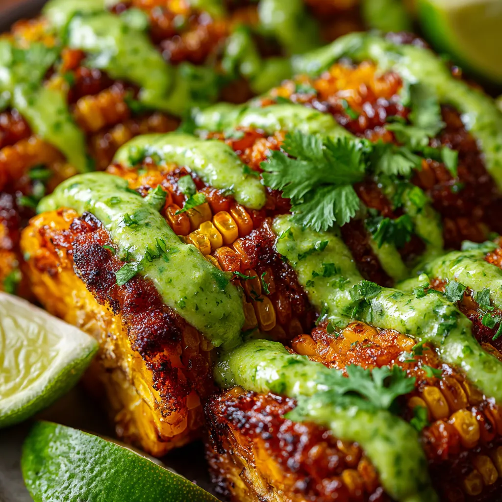 Mojo-verde corn ribs.
