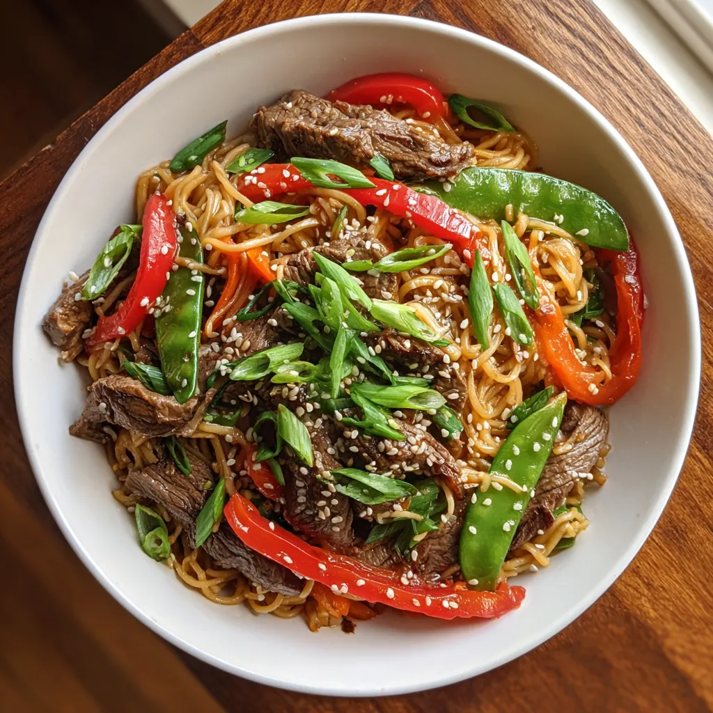 Un plato de arroz con carne y verduras.