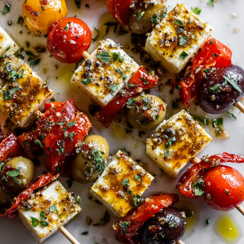 Brochetas Caprese a la Española.