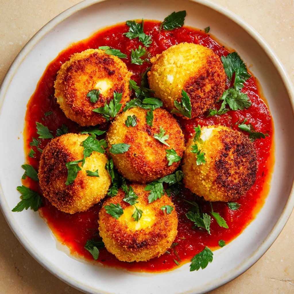 Huevos tontos en salsa.
