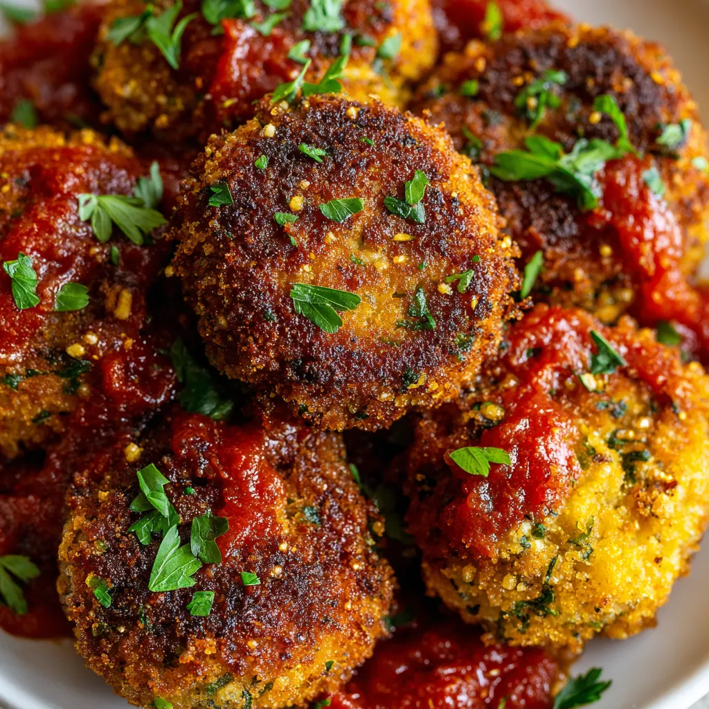 Huevos tontos con salsa.