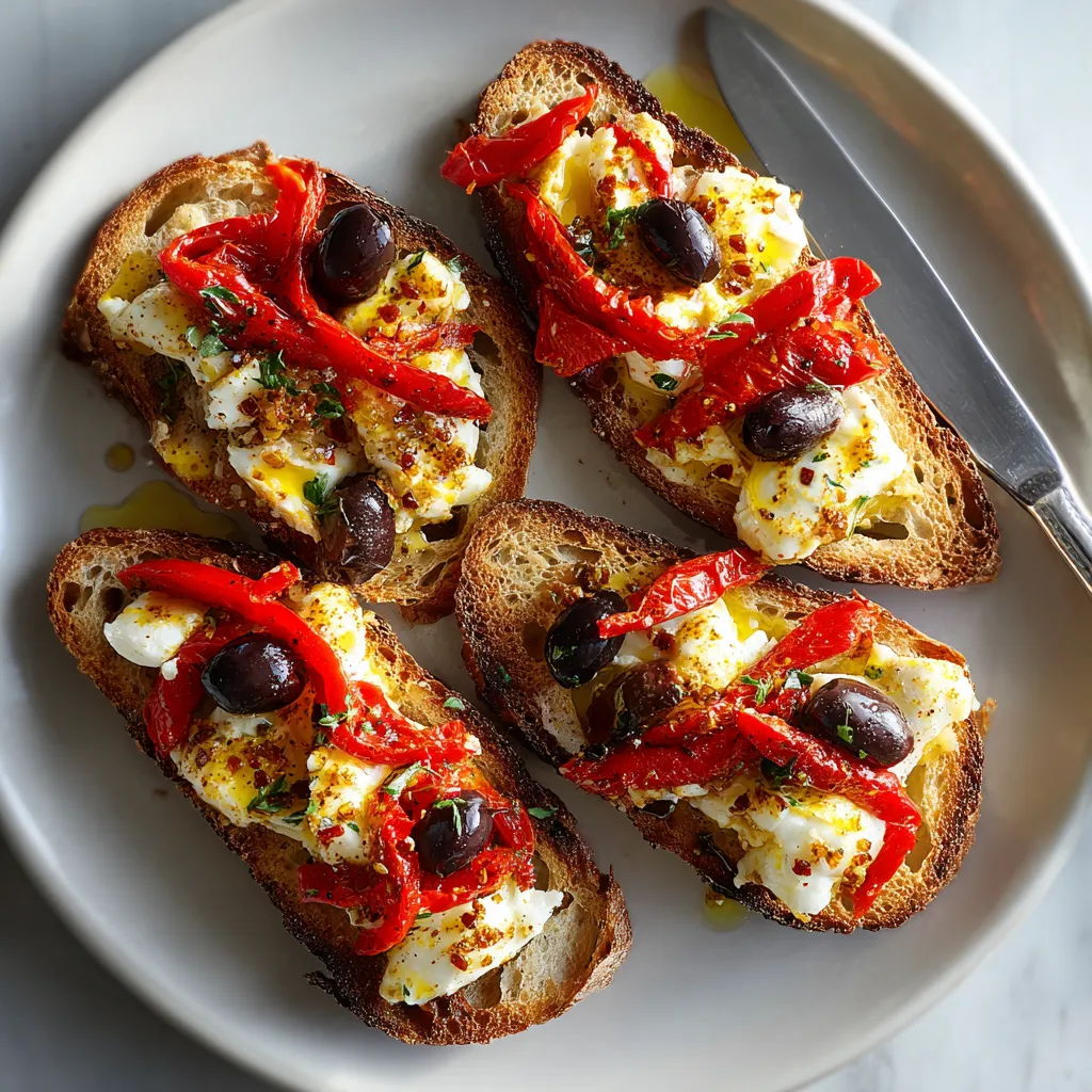 Aquí tienes la octava receta: tostadas con tomate, aceite de oliva y queso.