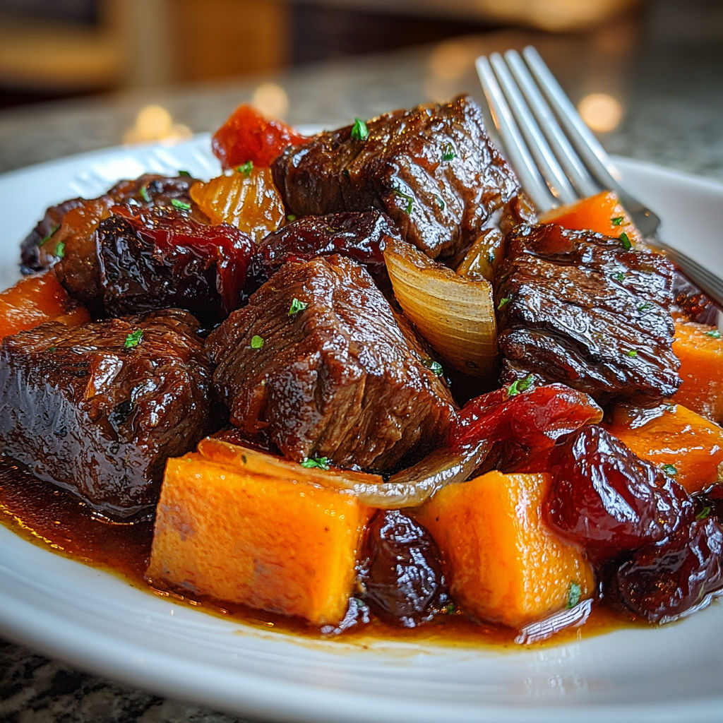 A plate of meat and vegetables.