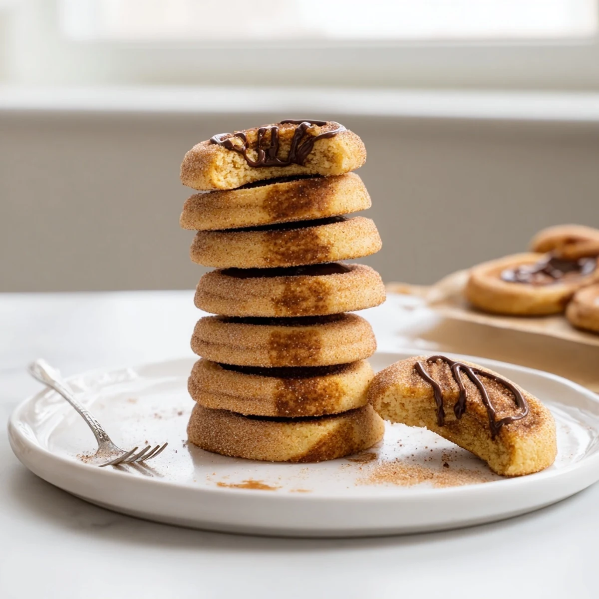 Soft and sweet churro biscuit “silly cookies” ready to delight your taste buds.