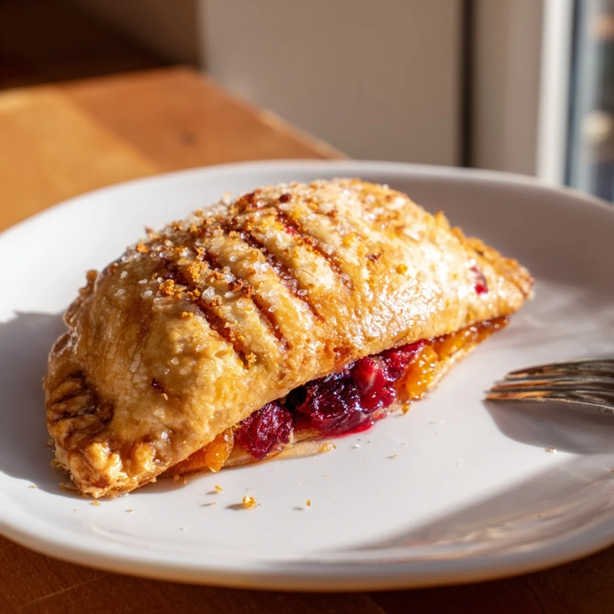 Empanadas crujientes de arándano, rellenas de mezcla dulce y especiada.  