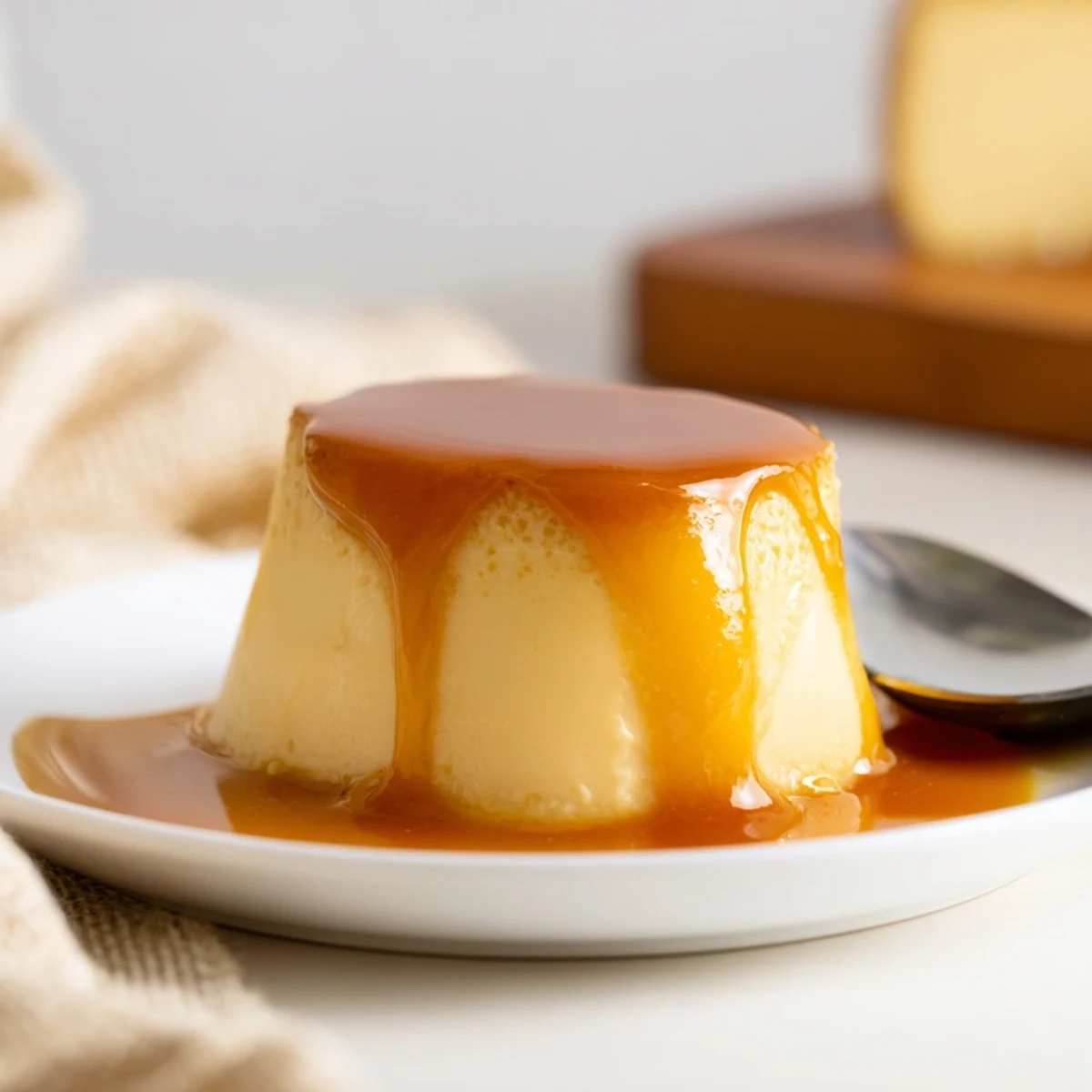 Flan canela vainilla caramelo
