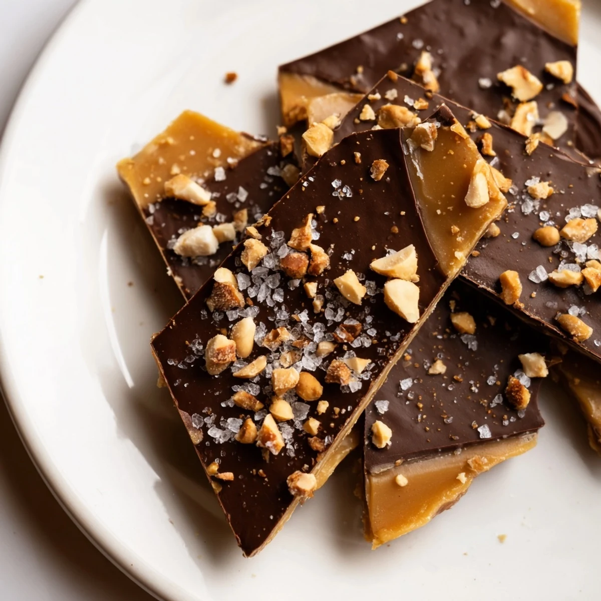 Melted chocolate cradles swirls of sweet yema fudge in this Quick Yema Candy Bark photo.
