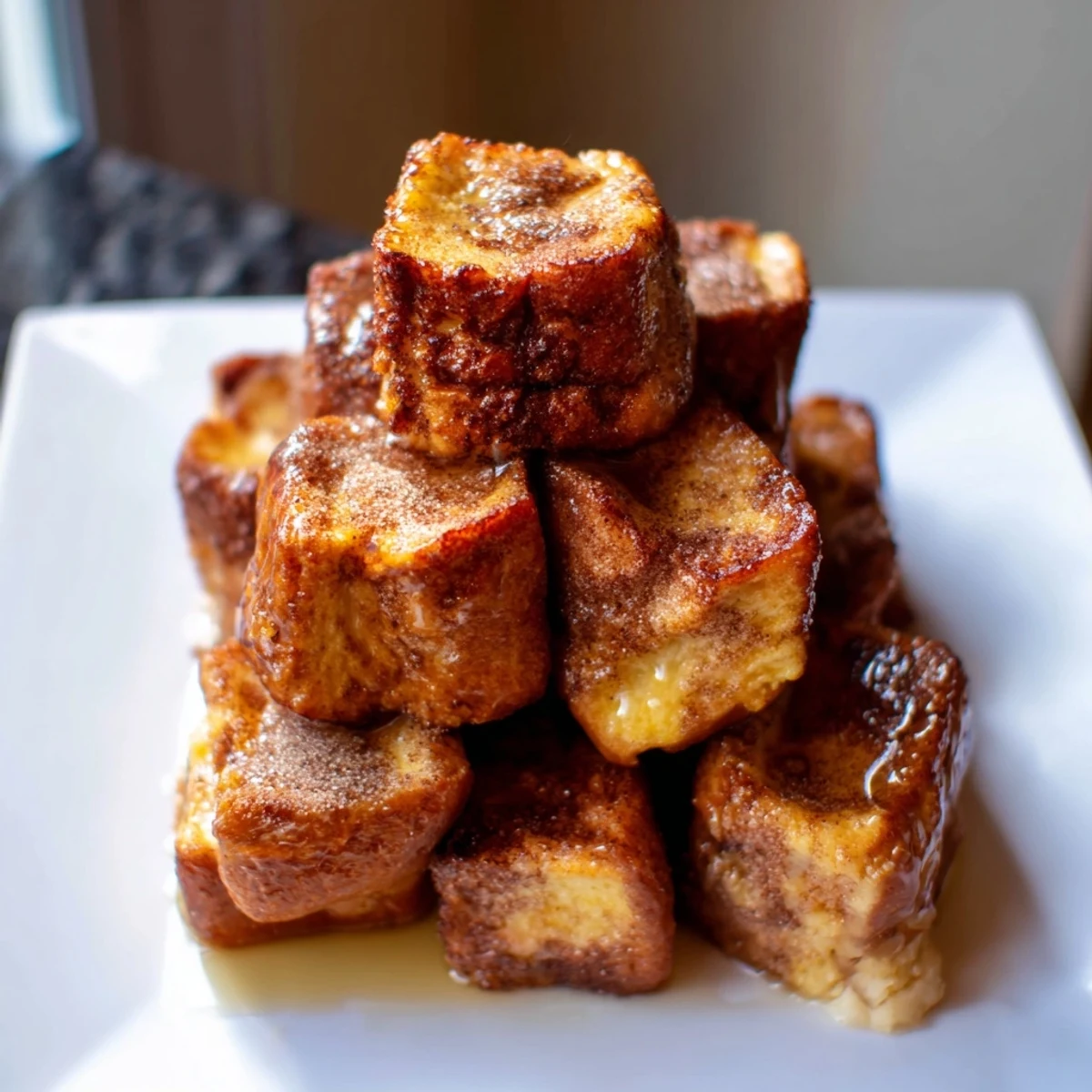 Golden-brown Simplified Torrijas Bread Pudding, perfectly baked with a cinnamon-sugar crust, smells amazing.