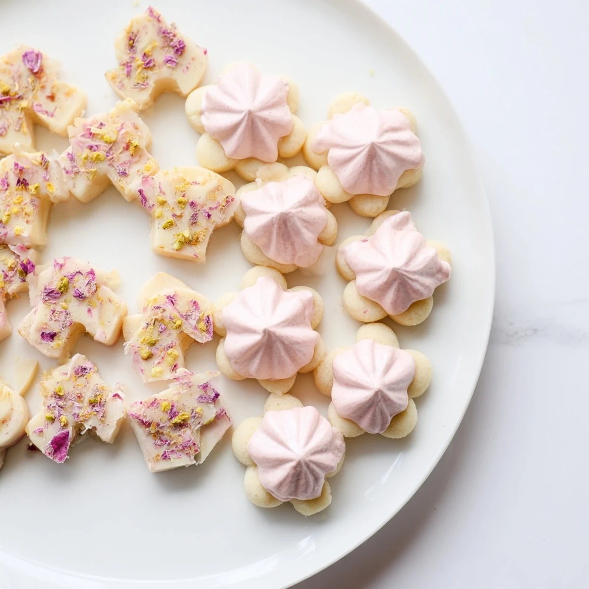Here are the 3 ALT texts for the "Daisy Chain Dessert Tray" recipe: