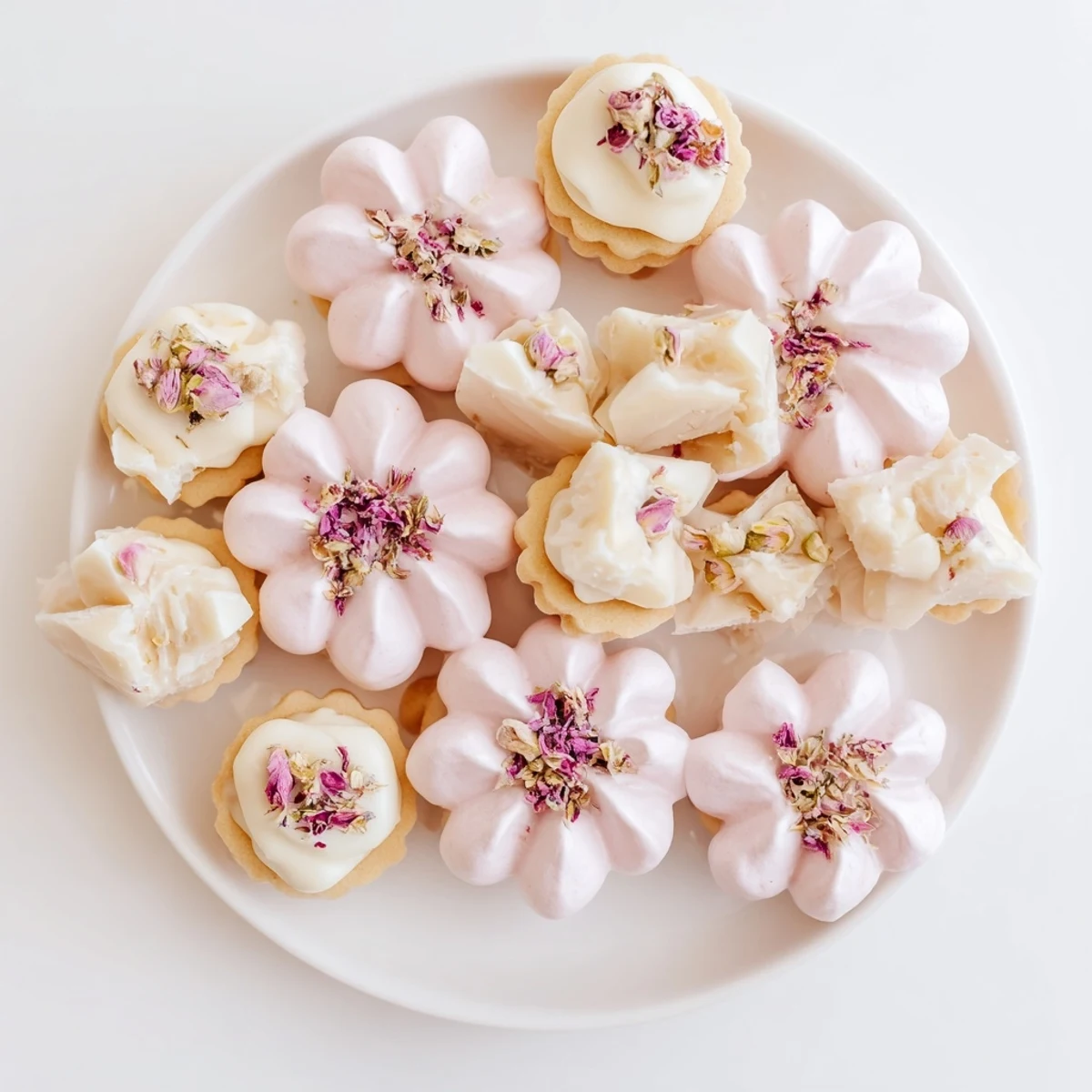 A beautifully arranged Daisy Chain Dessert Tray displaying colorful mini treats, perfect for sharing!