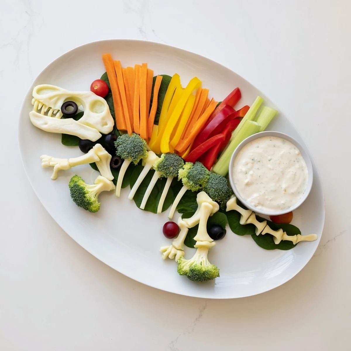 Plato vegetal T-Rex fósil