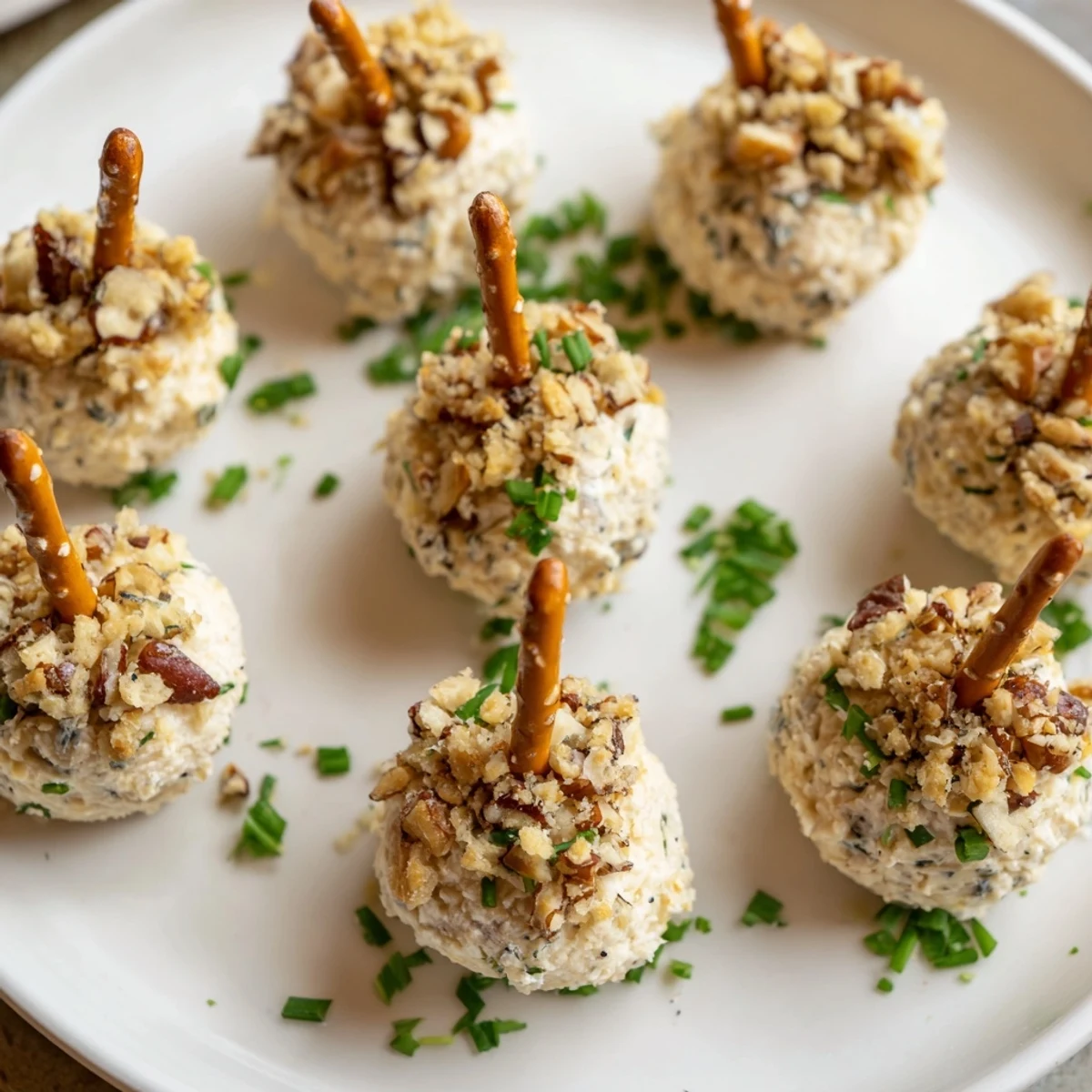 De acuerdo, aquí están los 3 textos alternativos para imágenes para la receta "Fall Savory: Acorn Shaped Cheese Ball Bites":