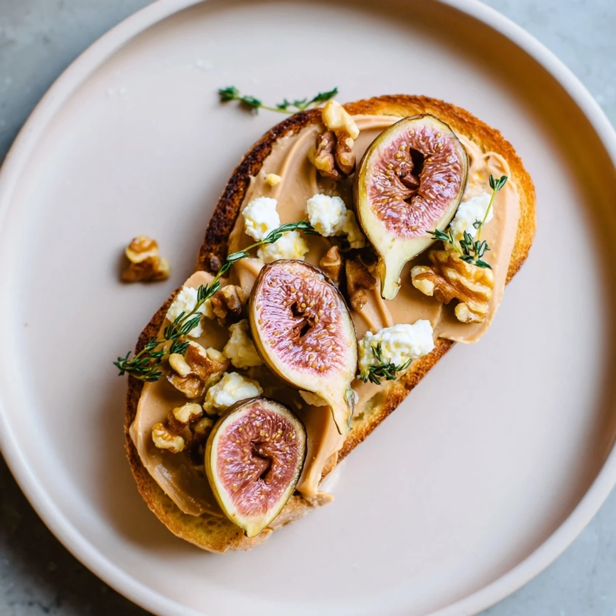 The Royal Tapestry appetizer with rich pâté, figs, cheese, and crunchy walnuts, ready to be enjoyed.