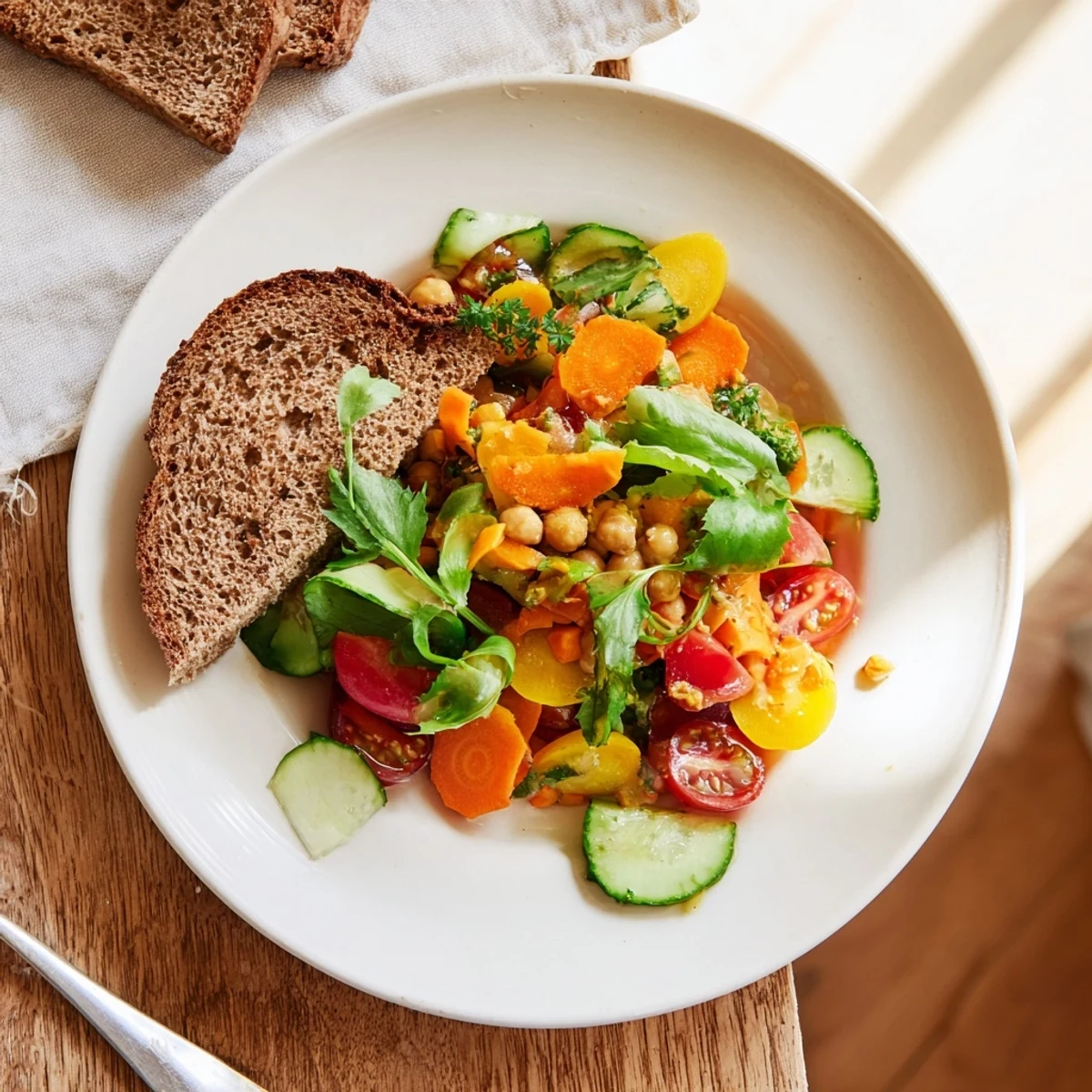 A close-up of a delightful Easy Chickpea Salad Sandwich, perfect for a quick and healthy lunch.