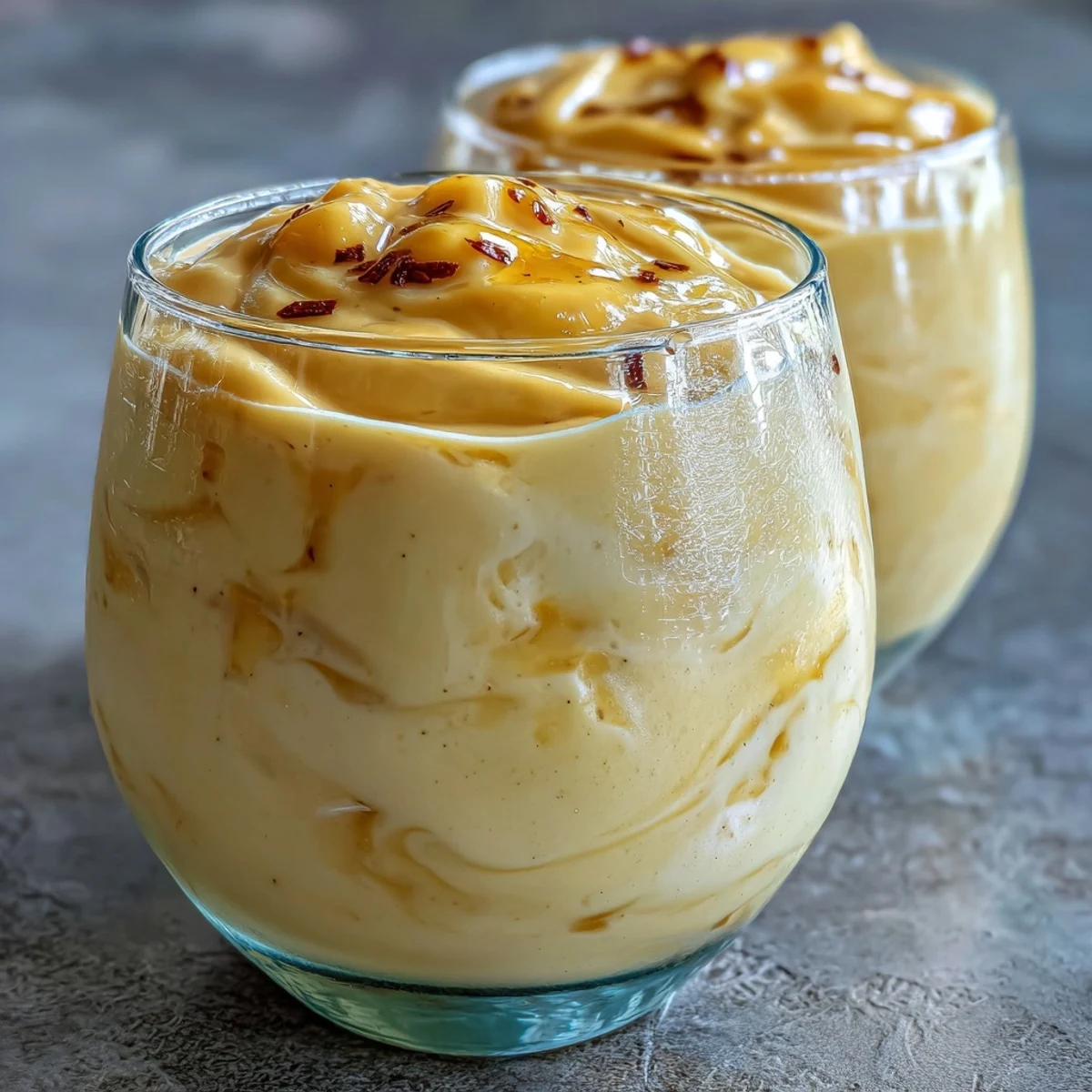 Mango Lassi served in a chilled glass, frothy and creamy with a golden mango hue and a sprinkle of cardamom.