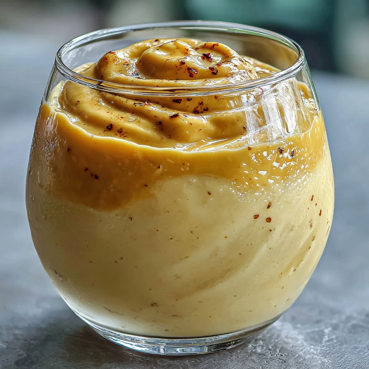 Homemade Mango Lassi poured into two glasses, creamy texture and aromatic cardamom ready to cool spicy meals.