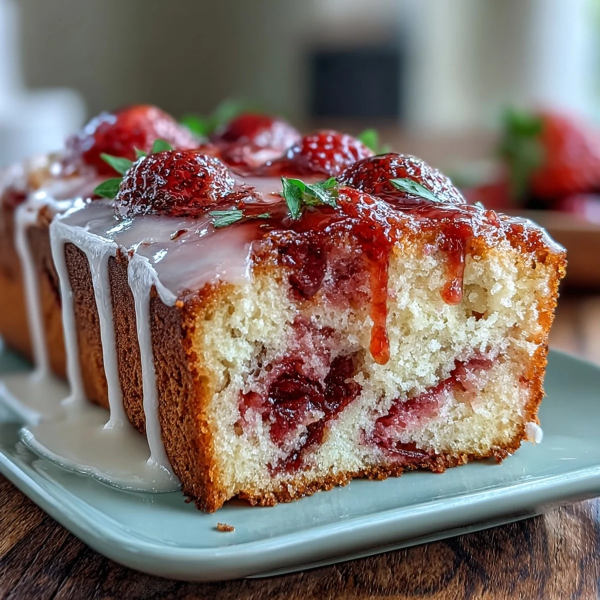 Strawberry Swirl Pound Cake