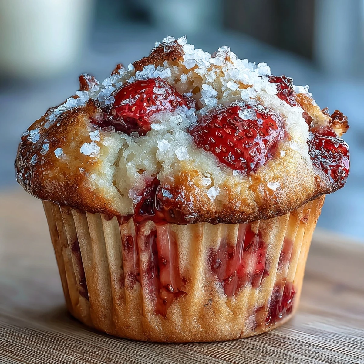 Deliciosos muffins de yogur y fresa, tiernos y aromáticos, ideales para disfrutar como snack o postre.  
