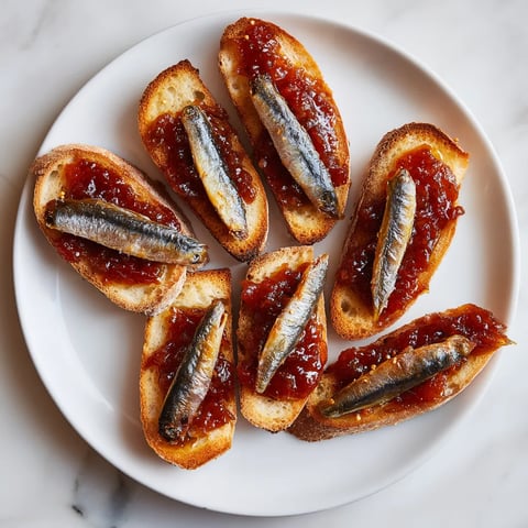 Un plato con pan tostado y salmón.