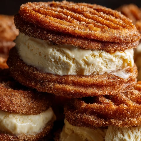 Churro Ice Cream Sandwiches.
