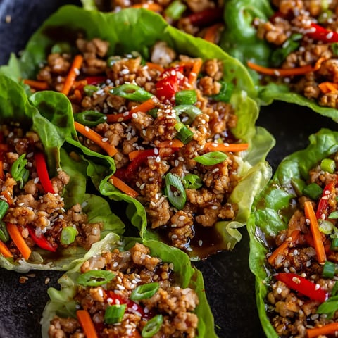 Asian Chicken Lettuce Wraps.