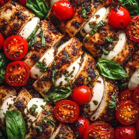 Caprese grilled chicken.