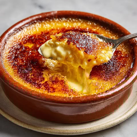 Crema Catalana con Toque de Naranja.