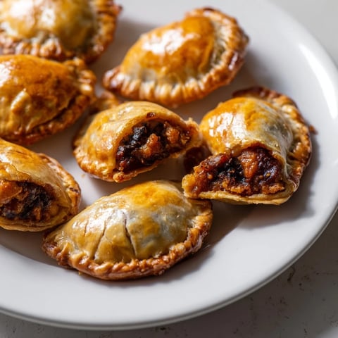 Golden brown, flaky Express Hornazo Mini Bites ready for serving, perfect Spanish appetizers.