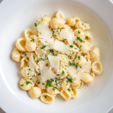 Savory 15-Minute Garlic Parmesan Pasta; creamy, rich, and perfect for a quick Italian dinner.