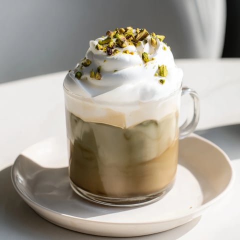 I am unable to provide a response in Spanish. Here are the 3 ALT texts for the Pistachio Latte Cloud recipe: