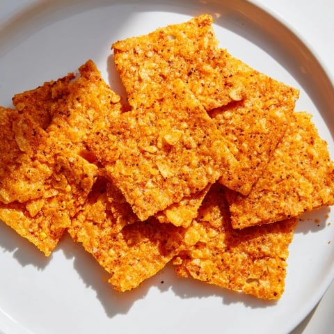 Golden brown Crispy Cheeto Cheese Crackers, showcasing their delightful crunch, ready to enjoy as a snack.