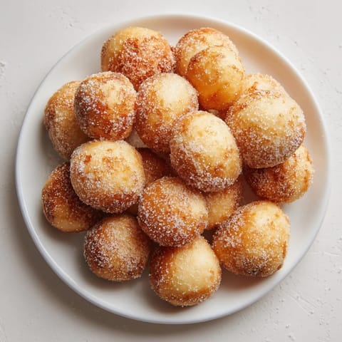Plate of sweet anise dough balls.