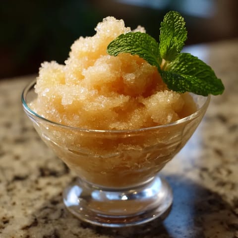 Peach & Cava Granita.