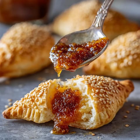 Bocadillos de queso manchego y miel de figo.