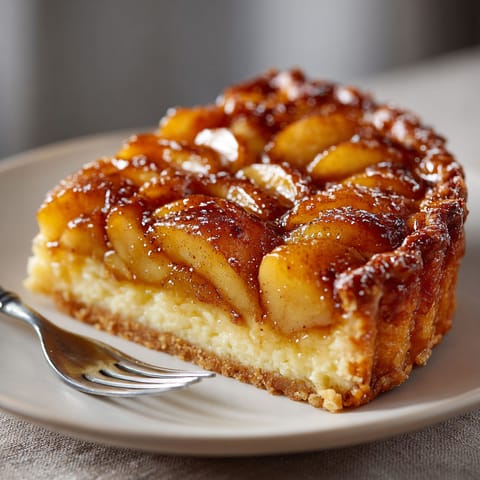 A slice of apple pie on a plate.