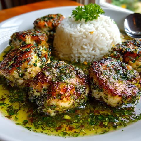 A plate of food with rice and meat.