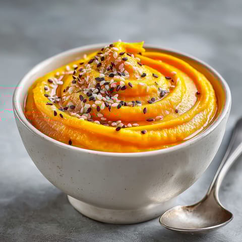 A bowl of food with a spoon in it.